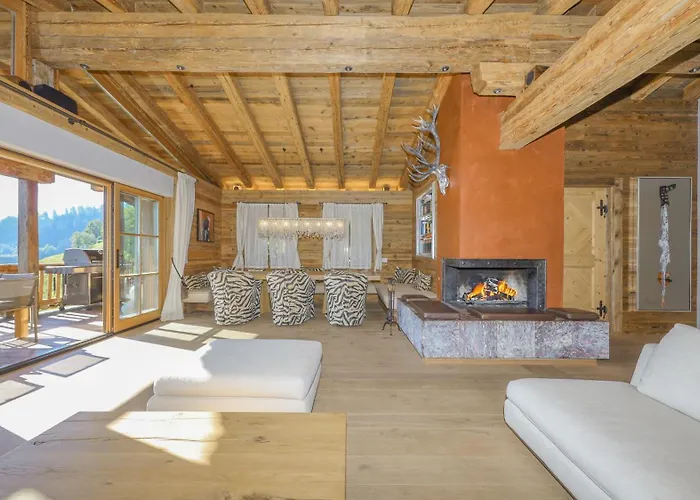 Chalet Bockberg - Ski In & Out, Jacuzzi Sauna, Bergblick - By One Villas Chalet Kitzbühel